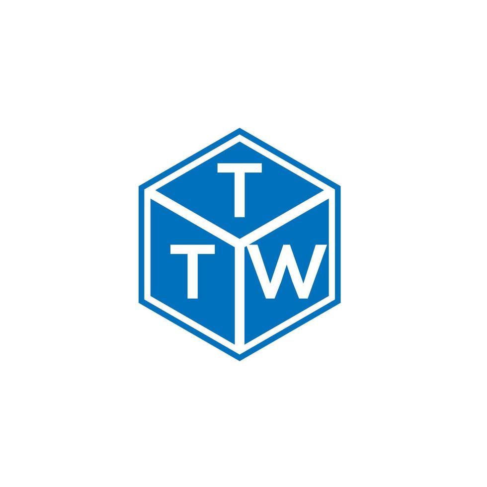 ttw-Buchstaben-Logo-Design auf schwarzem Hintergrund. ttw kreative Initialen schreiben Logo-Konzept. ttw Briefgestaltung. vektor