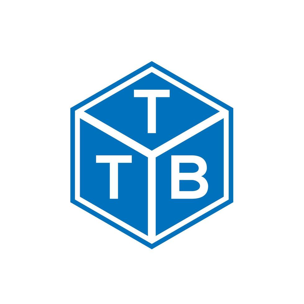 ttb brev logotyp design på svart bakgrund. ttb kreativa initialer brev logotyp koncept. ttb-bokstavsdesign. vektor