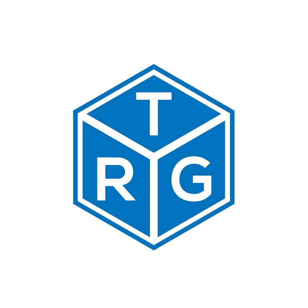 trg-Buchstaben-Logo-Design auf schwarzem Hintergrund. trg kreative Initialen schreiben Logo-Konzept. trg Briefgestaltung. vektor