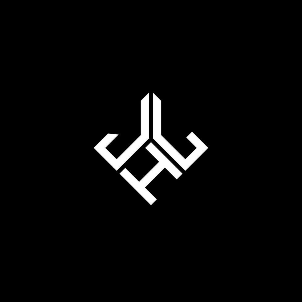JHL-Brief-Logo-Design auf schwarzem Hintergrund. jhl kreatives Initialen-Buchstaben-Logo-Konzept. jhl Briefgestaltung. vektor