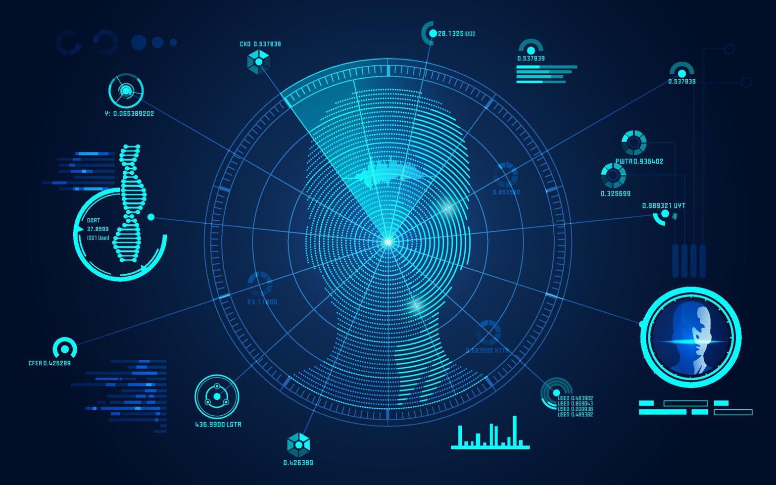 radar sinnes intellekt vektor