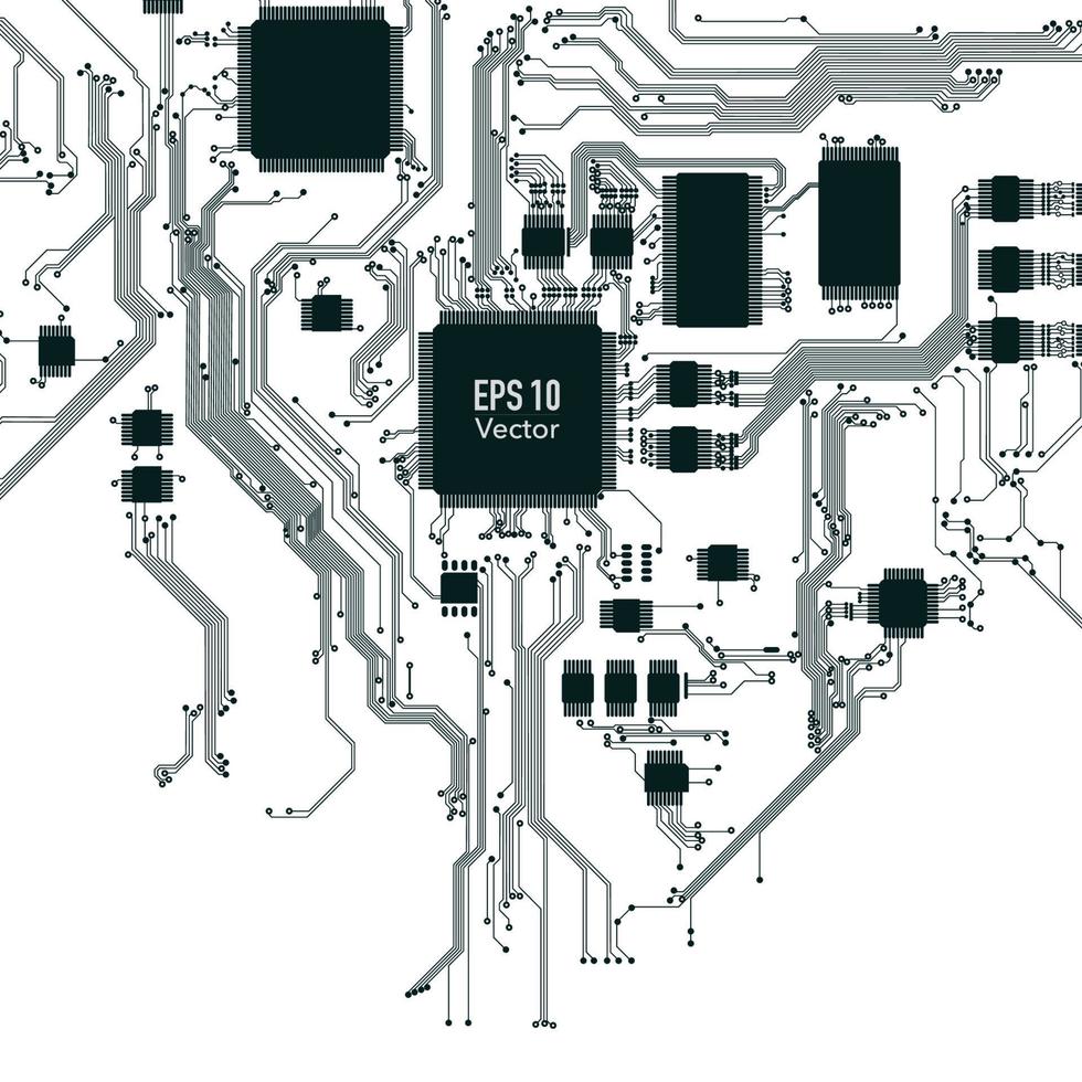 abstrakter elektronischer Hintergrund vektor