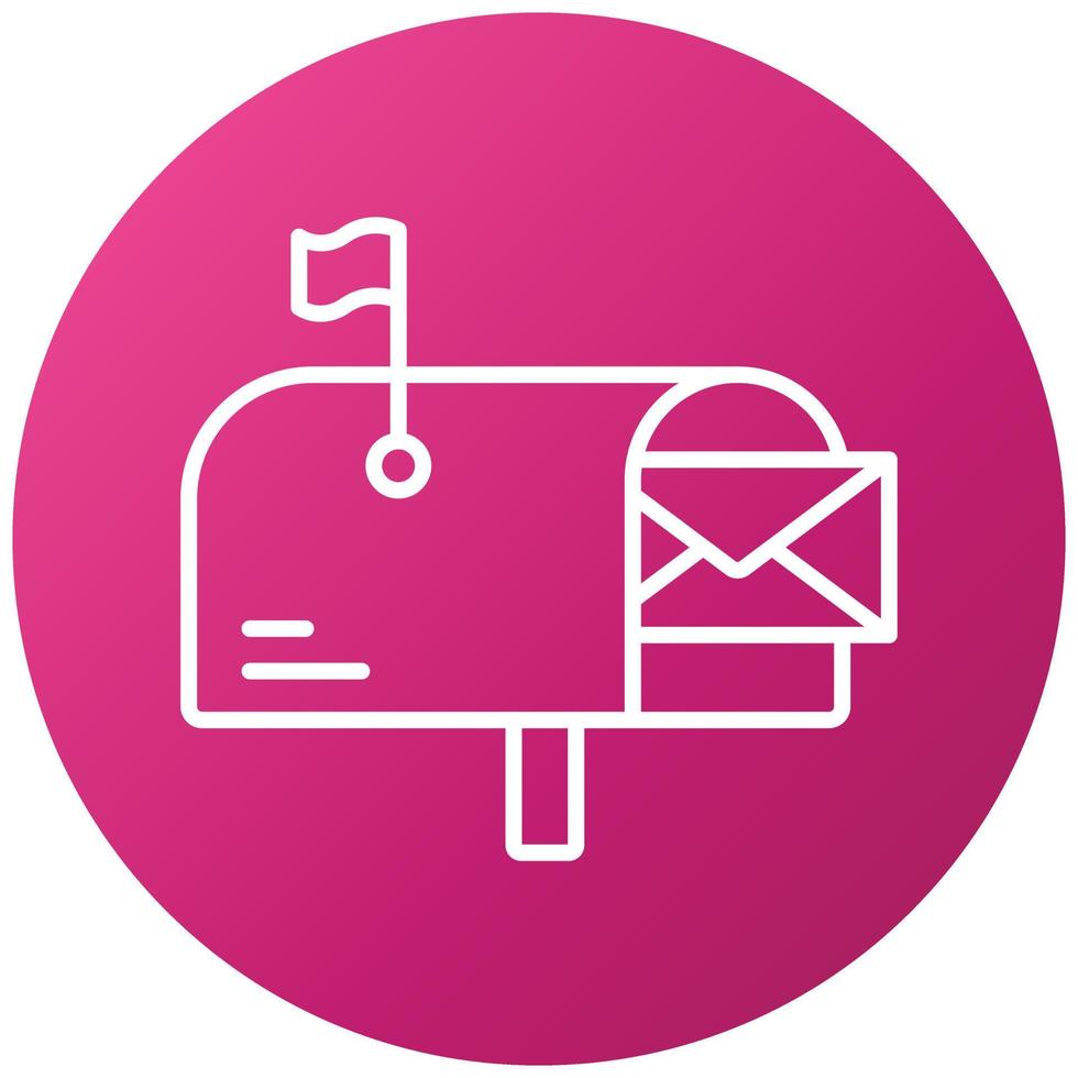 Mailbox-Icon-Stil vektor