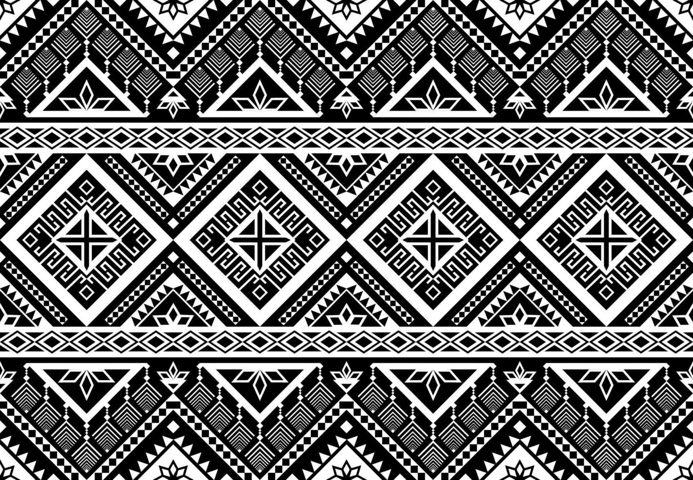 etniska geometriska sömlösa mönster. inhemsk traditionell design för bakgrund, matta, tapeter, kläder, omslag, batik, tyg, vektorillustration.broderistil. vektor