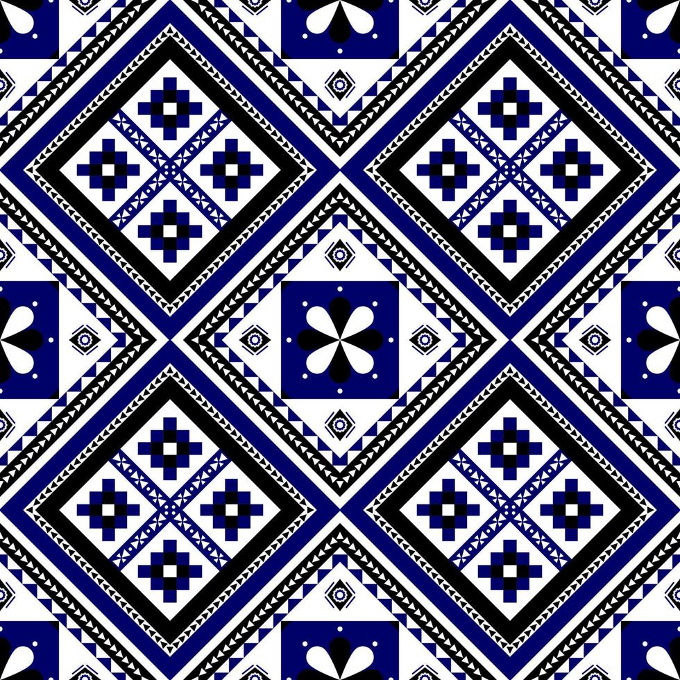 ethnisches geometrisches nahtloses Muster. einheimische traditionelle. schöne Blume. design für hintergrund, teppich, tapeten, kleidung, verpackung, batic, stoff, vektor illustraion.stickstil.