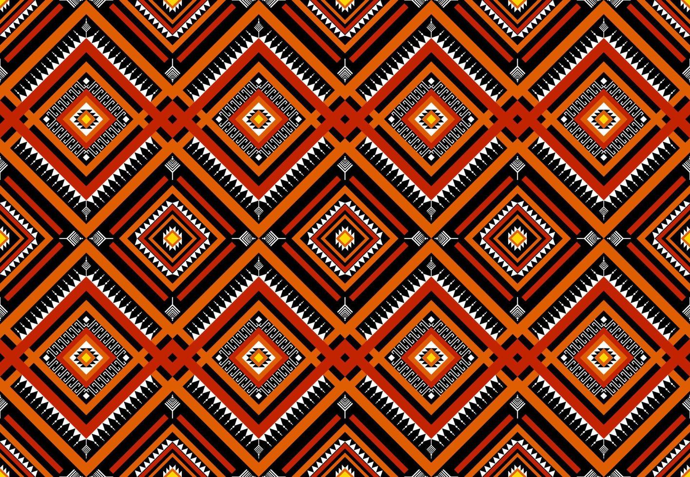 ethnisches geometrisches nahtloses Muster. natives traditionelles design für hintergrund, teppich, tapeten, kleidung, verpackung, batic, stoff, vektor illustraion.stickstil.