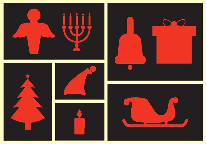 Weihnachten Icon Collection vektor