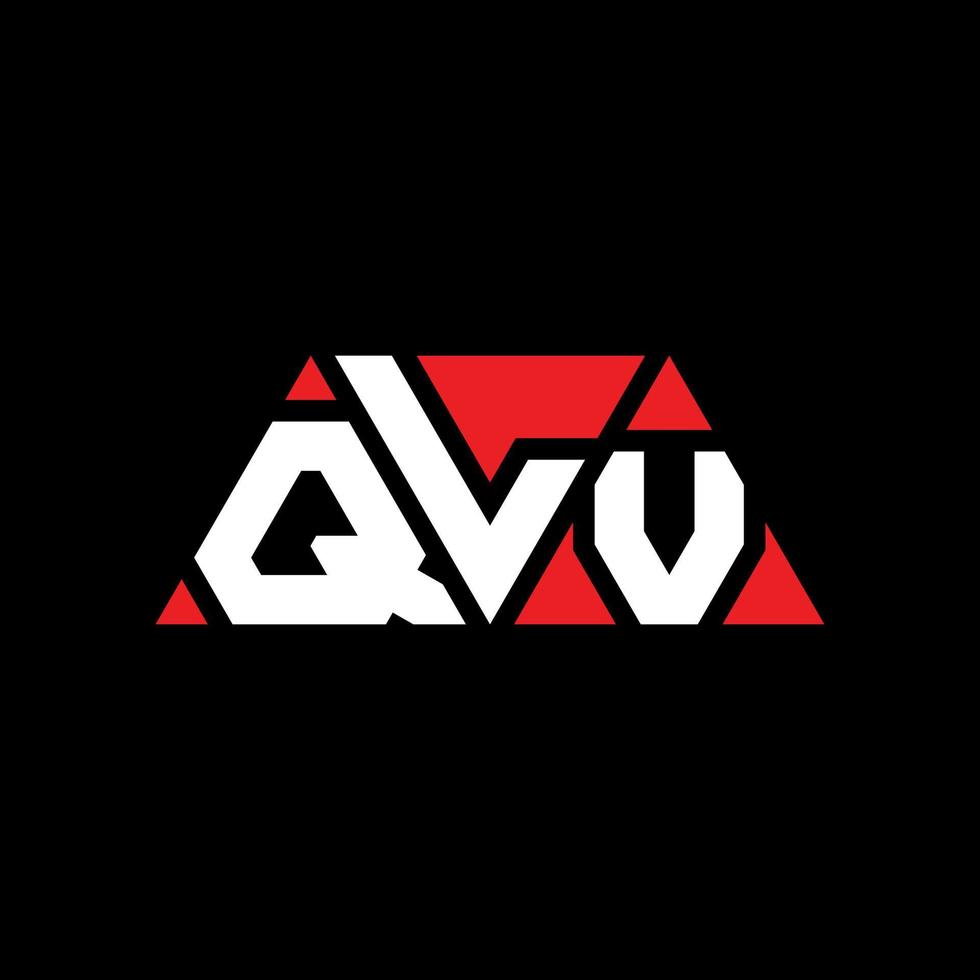 qlv Dreiecksbuchstaben-Logo-Design mit Dreiecksform. qlv Dreieck-Logo-Design-Monogramm. qlv-Dreieck-Vektor-Logo-Vorlage mit roter Farbe. qlv dreieckiges Logo einfaches, elegantes und luxuriöses Logo. qlv vektor