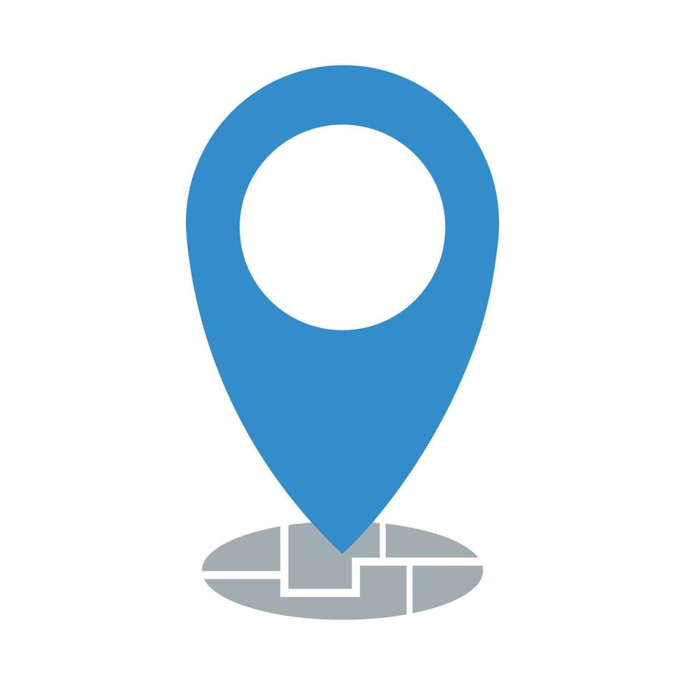 Standort-Icon-Vektor kostenloser Download in blauen Clipart-Symbolkarten vektor