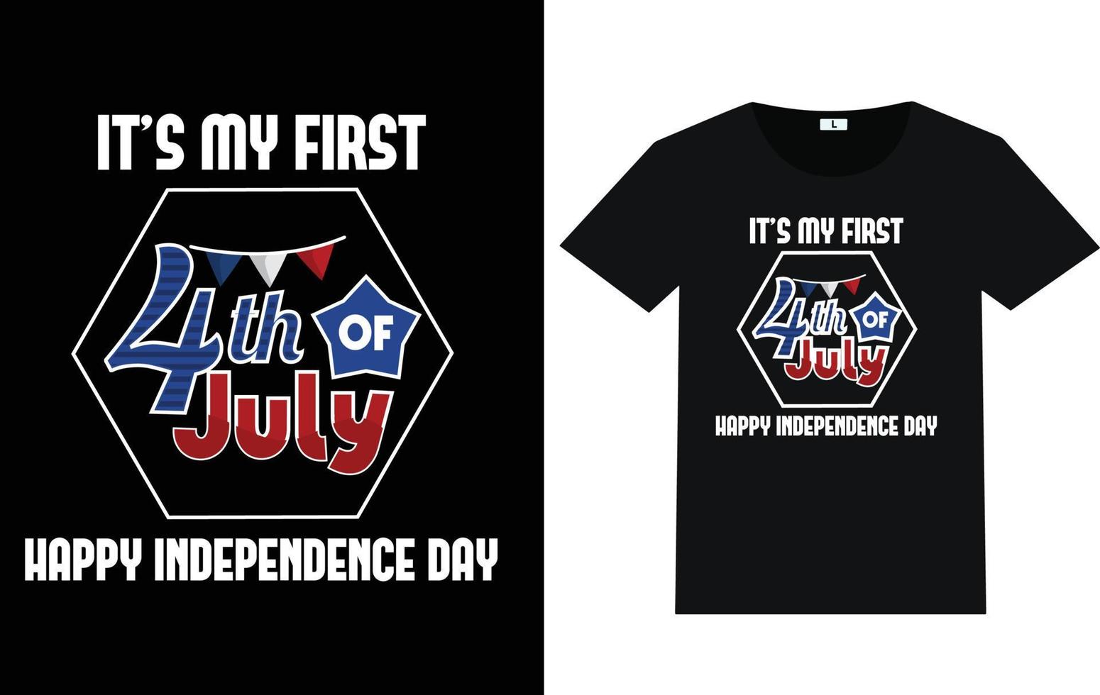 4 juli USA glad självständighetsdag vektor