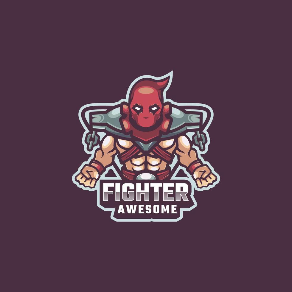 illustration vektorgrafik av fighter, bra för logotypdesign vektor