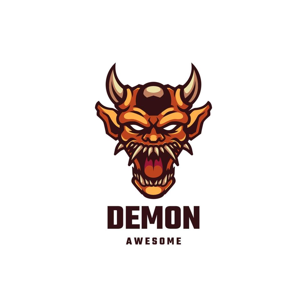 Illustrationsvektorgrafik des Dämons, gut für Logodesign vektor