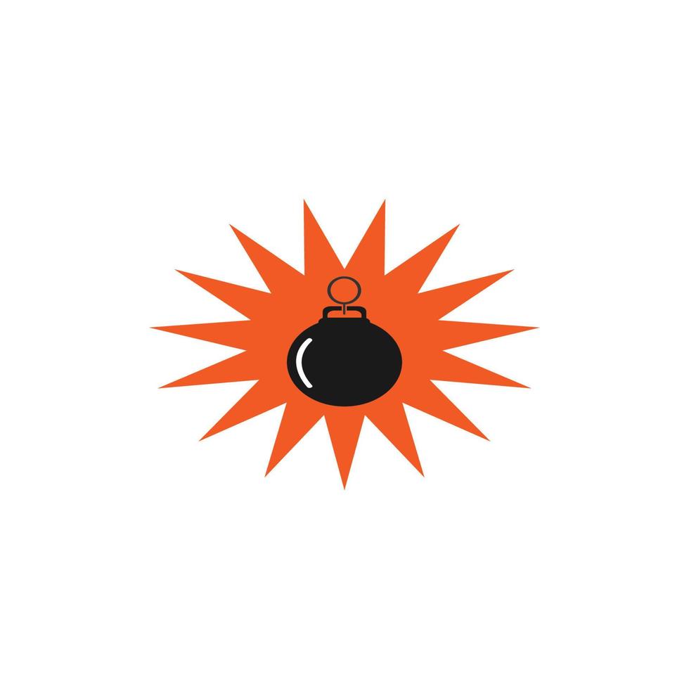 Bom-Logo-Icon-Vektorillustrationsbild vektor