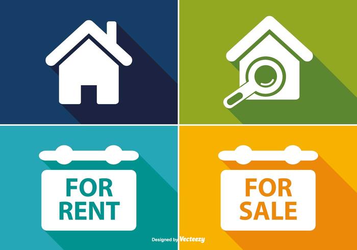 Immobilien Icon Set vektor