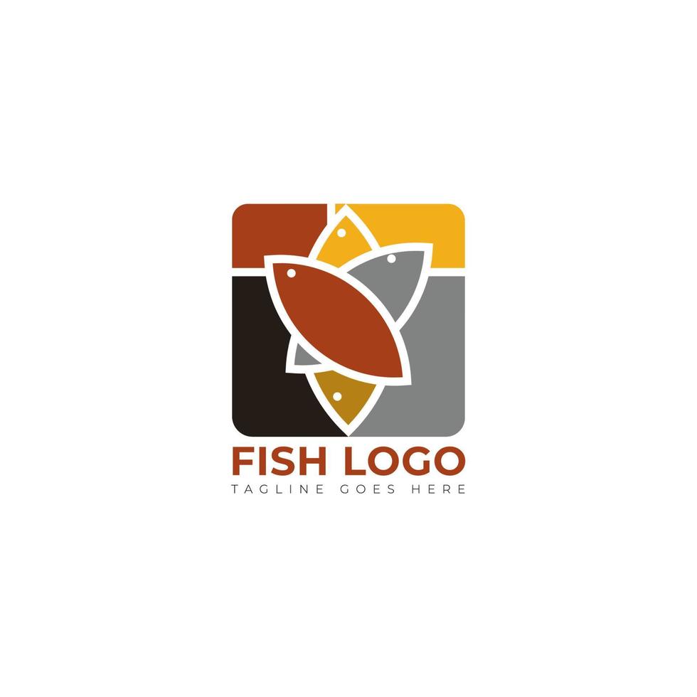 fisk logotyp ikon symbol design inspiration vektor