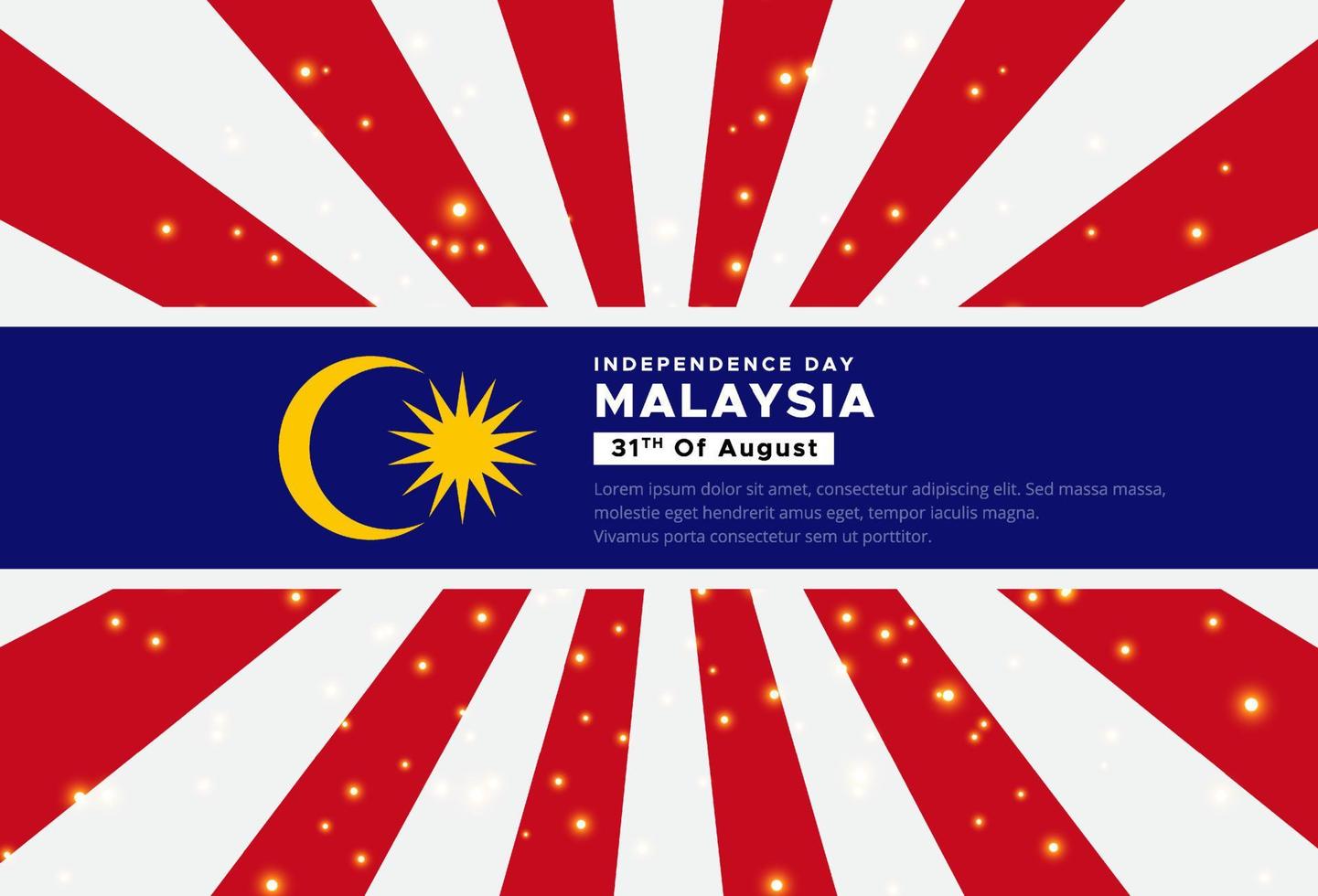 Sammlung von malaysischen Flaggen-Emblem-Symbol. Malaysia-Flaggensymbol-Symbolvektor. vektor