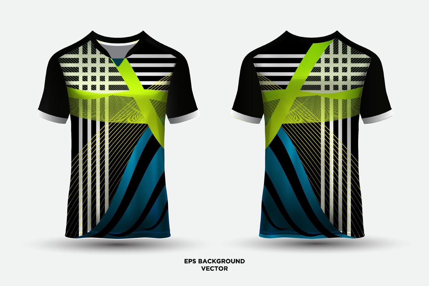 fantastisches Trikot-Design, geeignet für Sport, Rennen, Fußball, Gaming und Esports-Vektor vektor