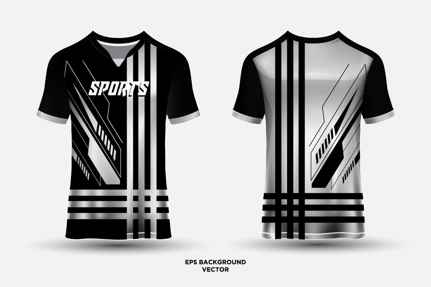 Elegantes und trendiges Design Jersey T-Shirt Sport geeignet für Rennen, Fußball, E-Sport. vektor