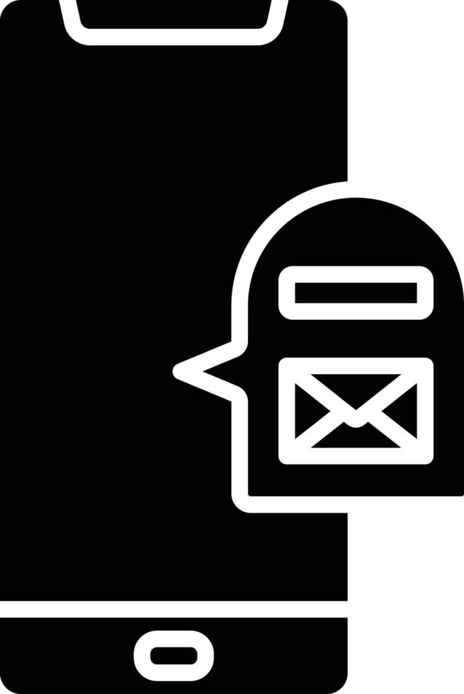 Symbolstil der Postamt-App vektor