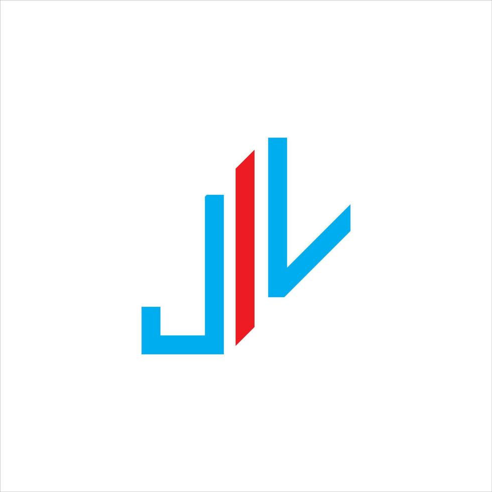 jl letter logotyp kreativ design med vektorgrafik vektor