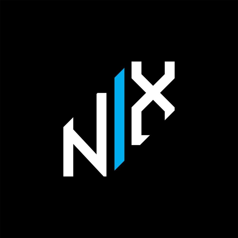 nx letter logotyp kreativ design med vektorgrafik vektor