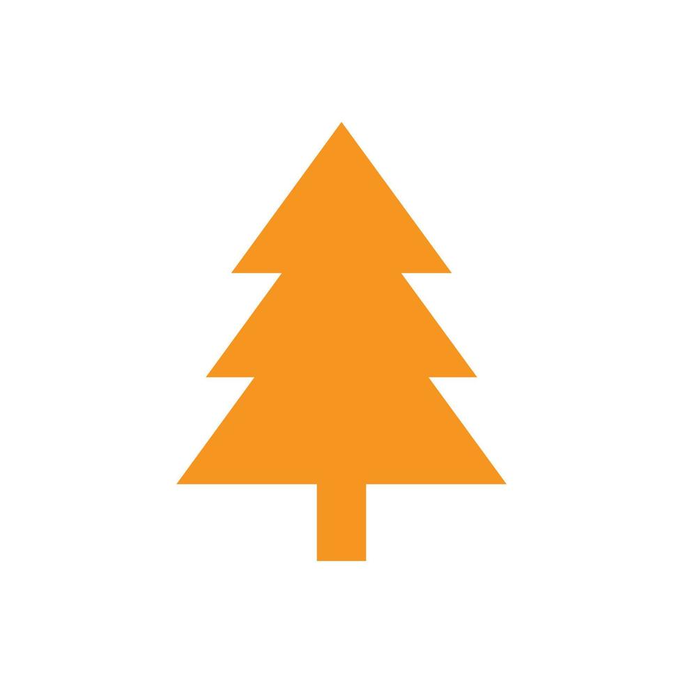 eps10 orange vektor tall solid ikon isolerad på vit bakgrund. trädfylld symbol i en enkel platt trendig modern stil för din webbdesign, användargränssnitt, logotyp, piktogram och mobilapplikation