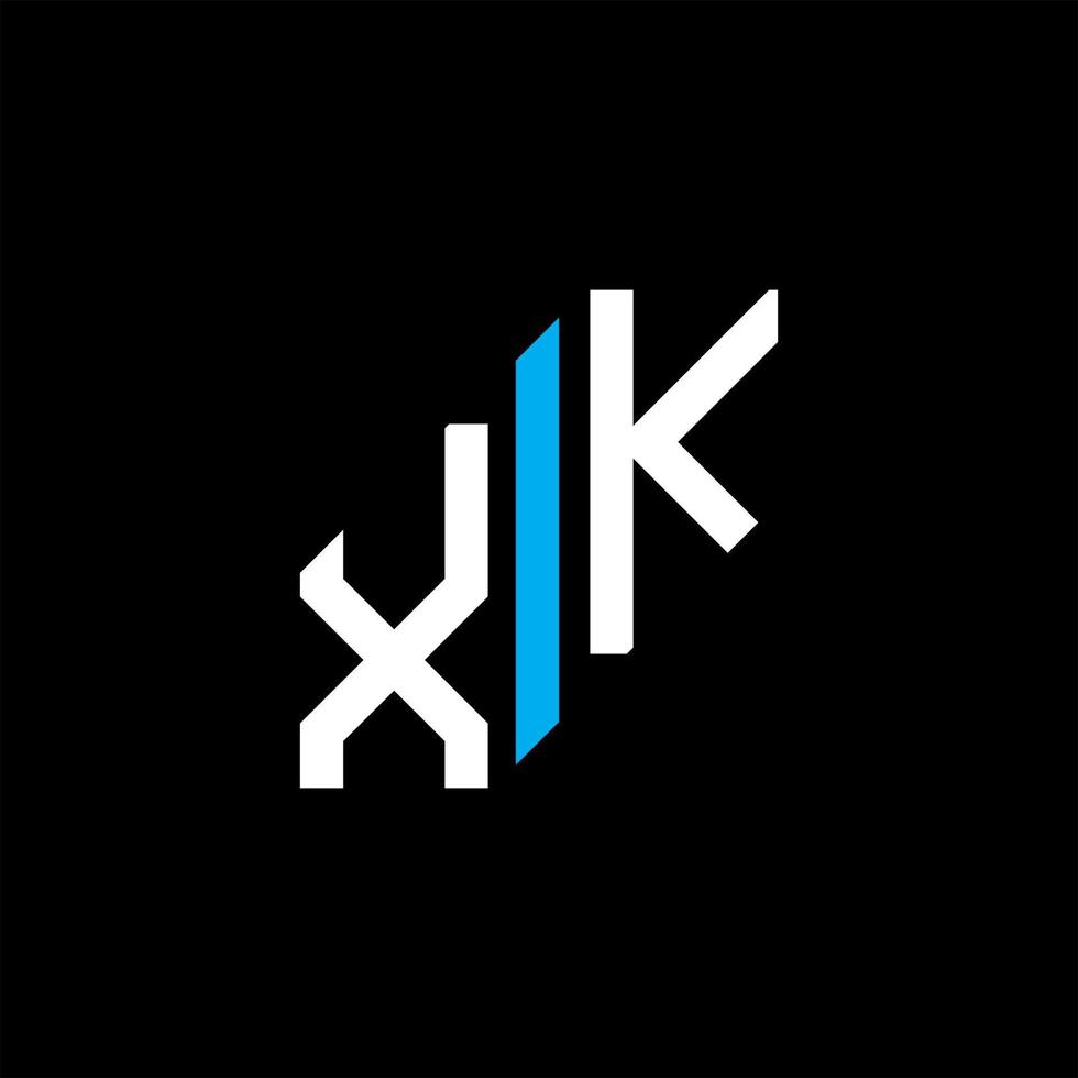 xk letter logotyp kreativ design med vektorgrafik vektor