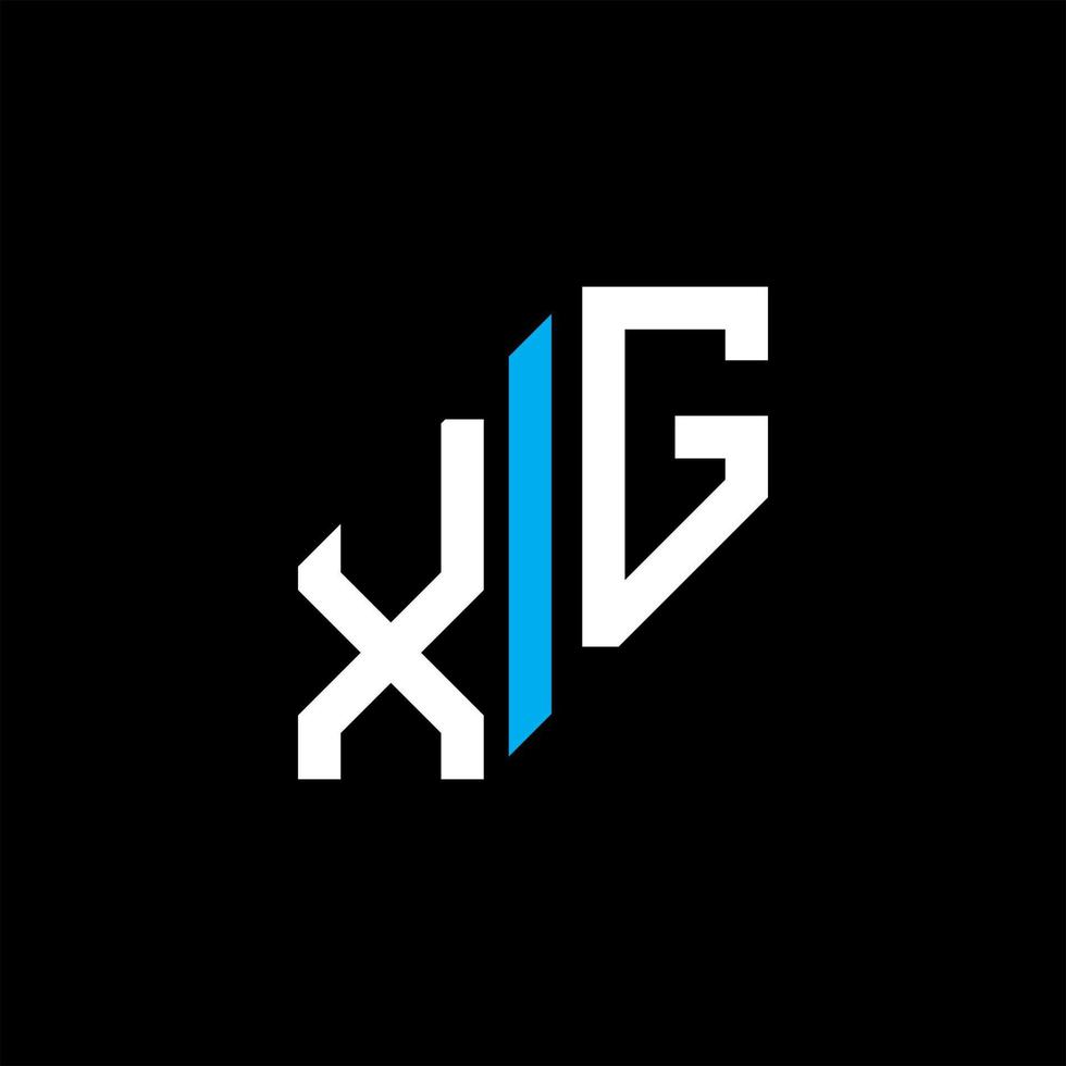 xg letter logotyp kreativ design med vektorgrafik vektor