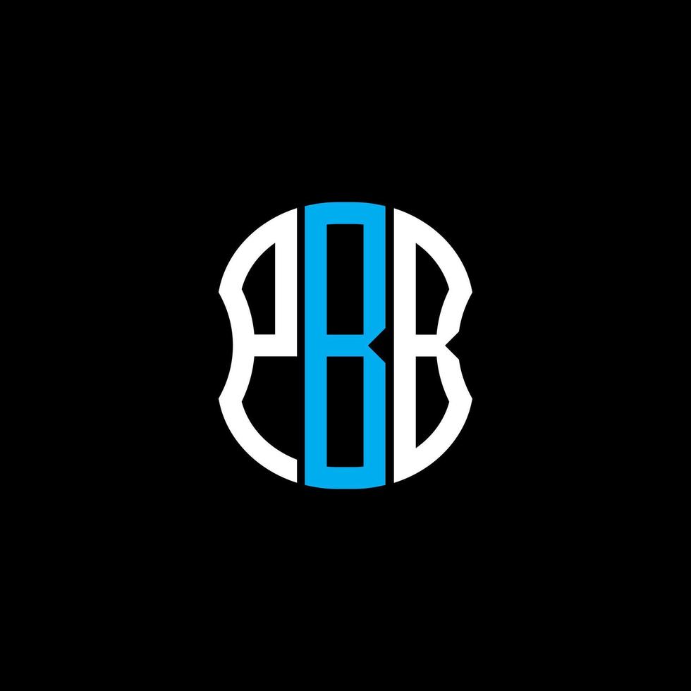 pbb Brief Logo abstraktes kreatives Design. pbb einzigartiges Design vektor