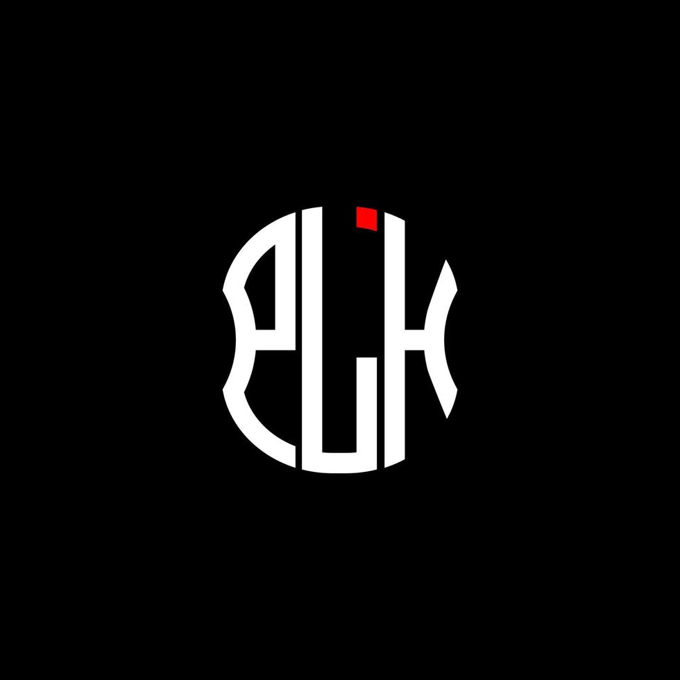 plh Brief Logo abstraktes kreatives Design. plh einzigartiges Design vektor