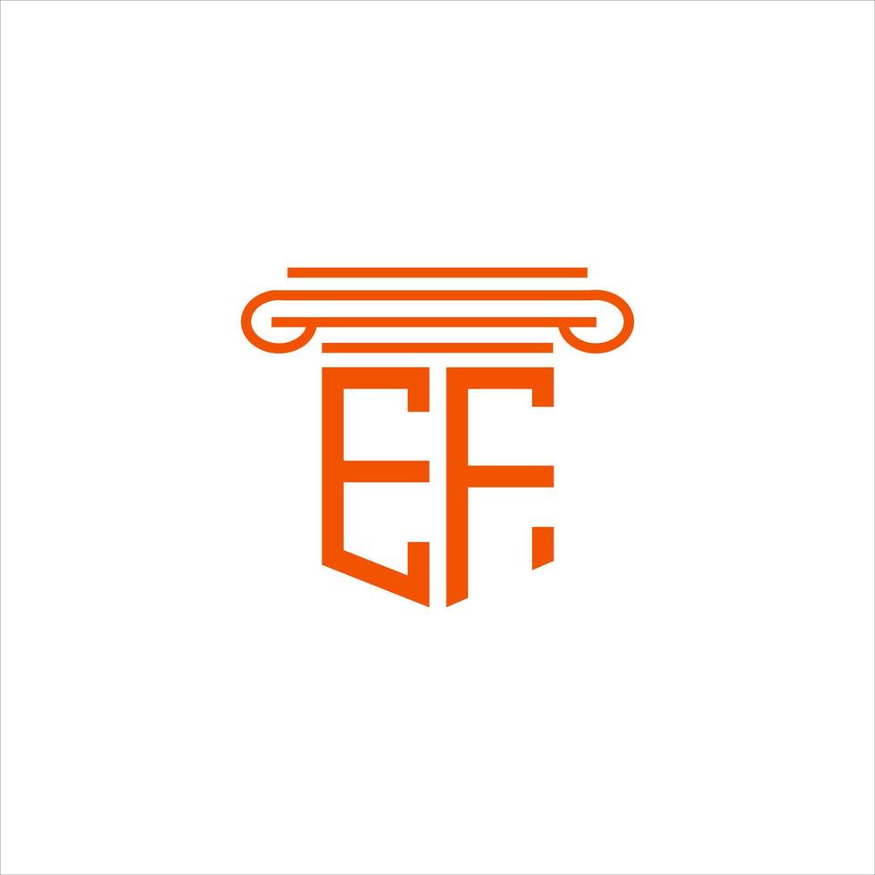 ef brev logotyp kreativ design med vektorgrafik vektor