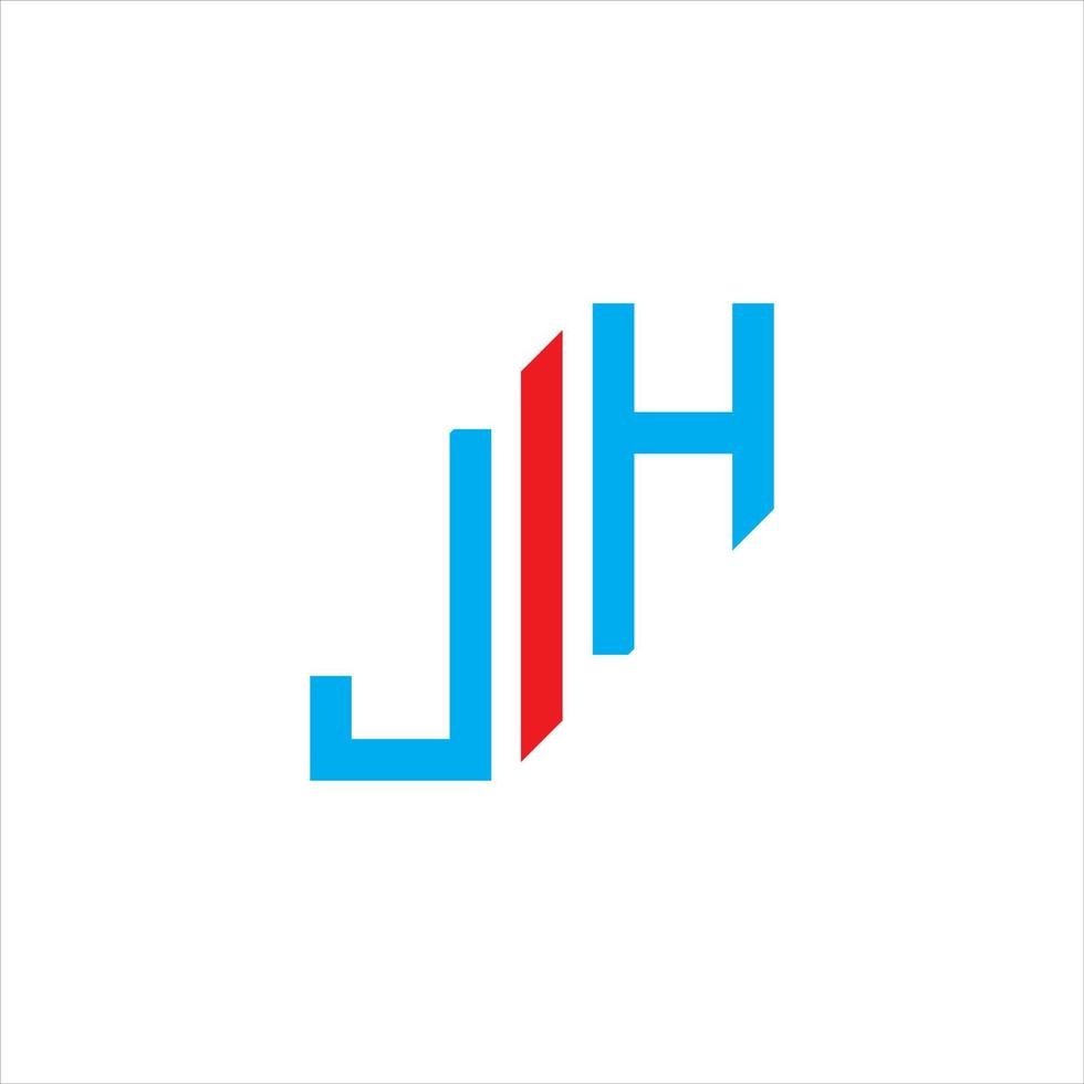 jh letter logotyp kreativ design med vektorgrafik vektor