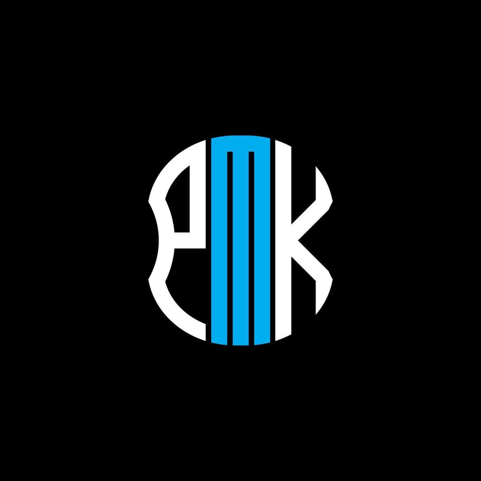 pmk brev logotyp abstrakt kreativ design. pmk unik design vektor