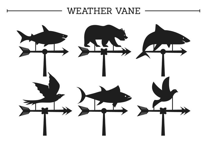 Wetterfahne Vektoren