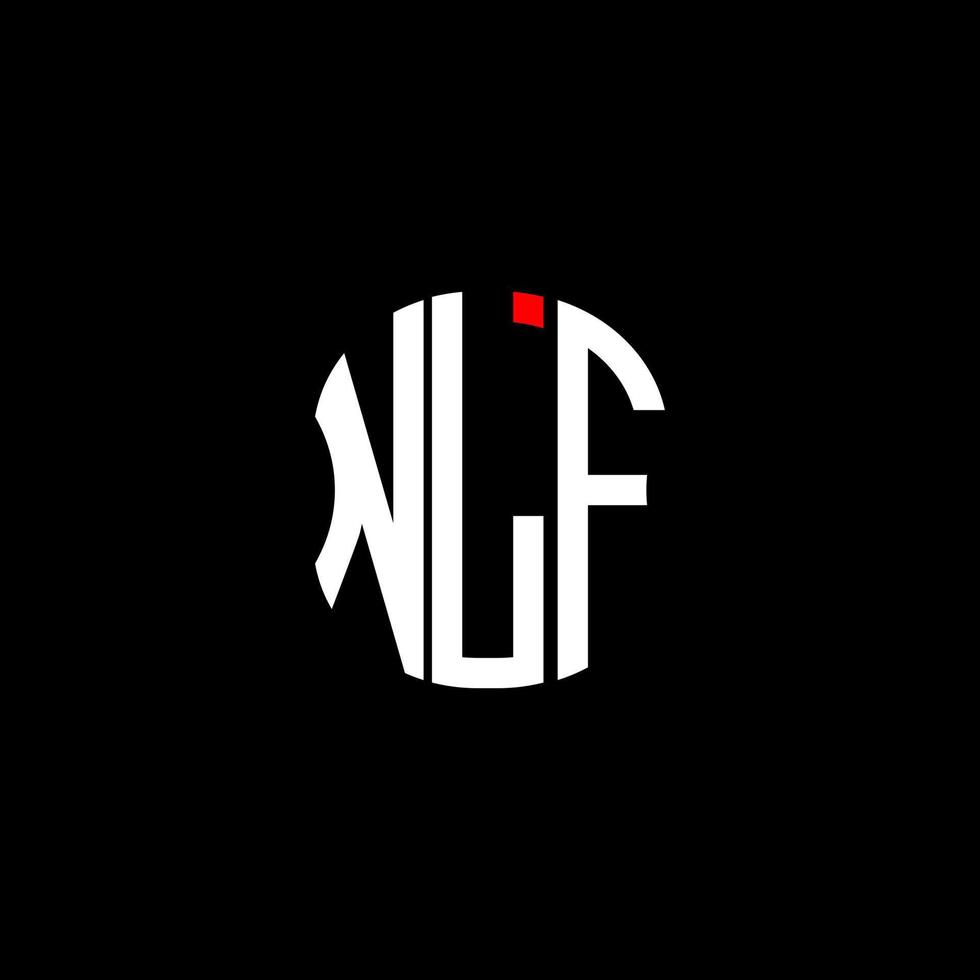 nlf brev logotyp abstrakt kreativ design. nlf unik design vektor