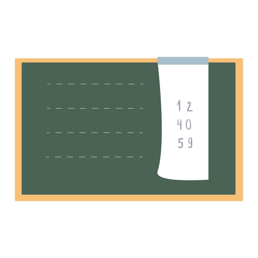 Tafel und Flipchart für Schule und Präsentation vektor