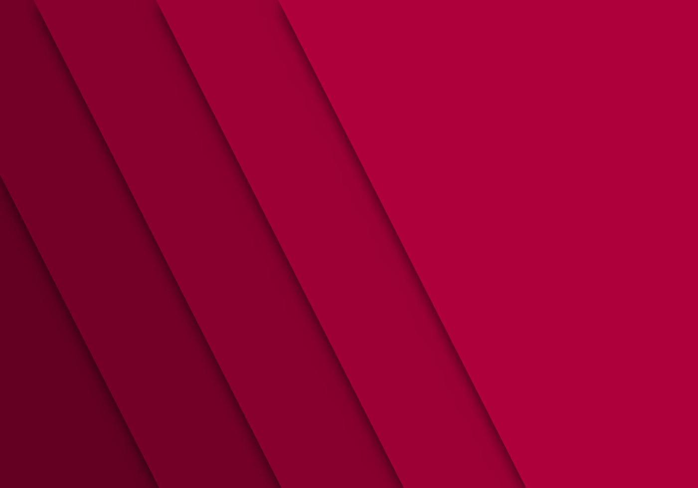 röd bakgrund geometriskt överlappande lager papper klippt på mörkt med utrymme design vektor