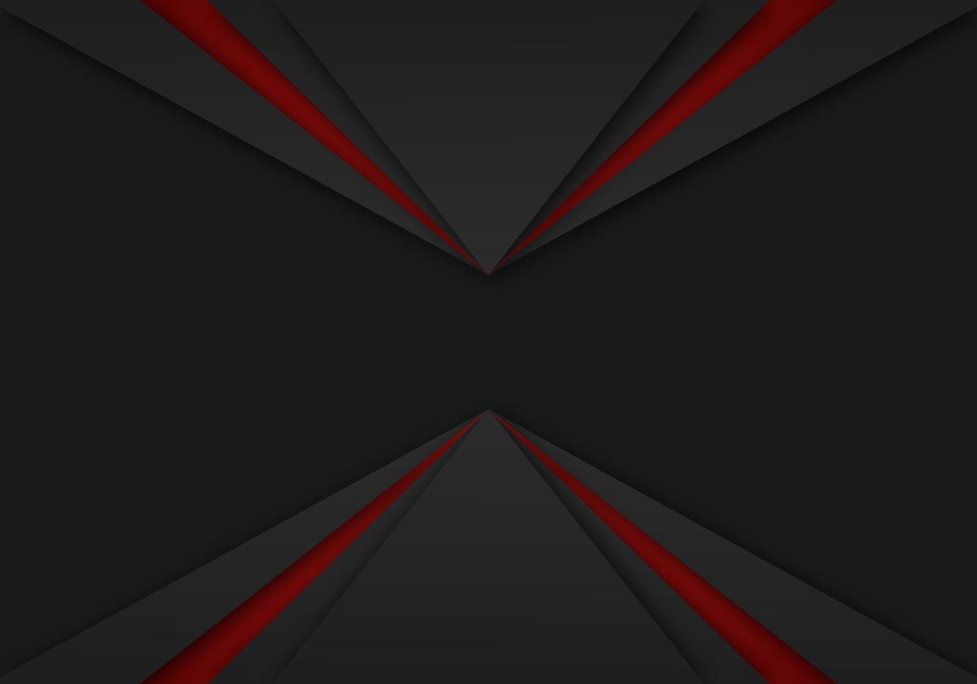 abstrakt röd pil mörkgrå skugga linje med tomt utrymme design modern futuristisk bakgrund geometriskt överlappande lager papperssnitt stil vektor