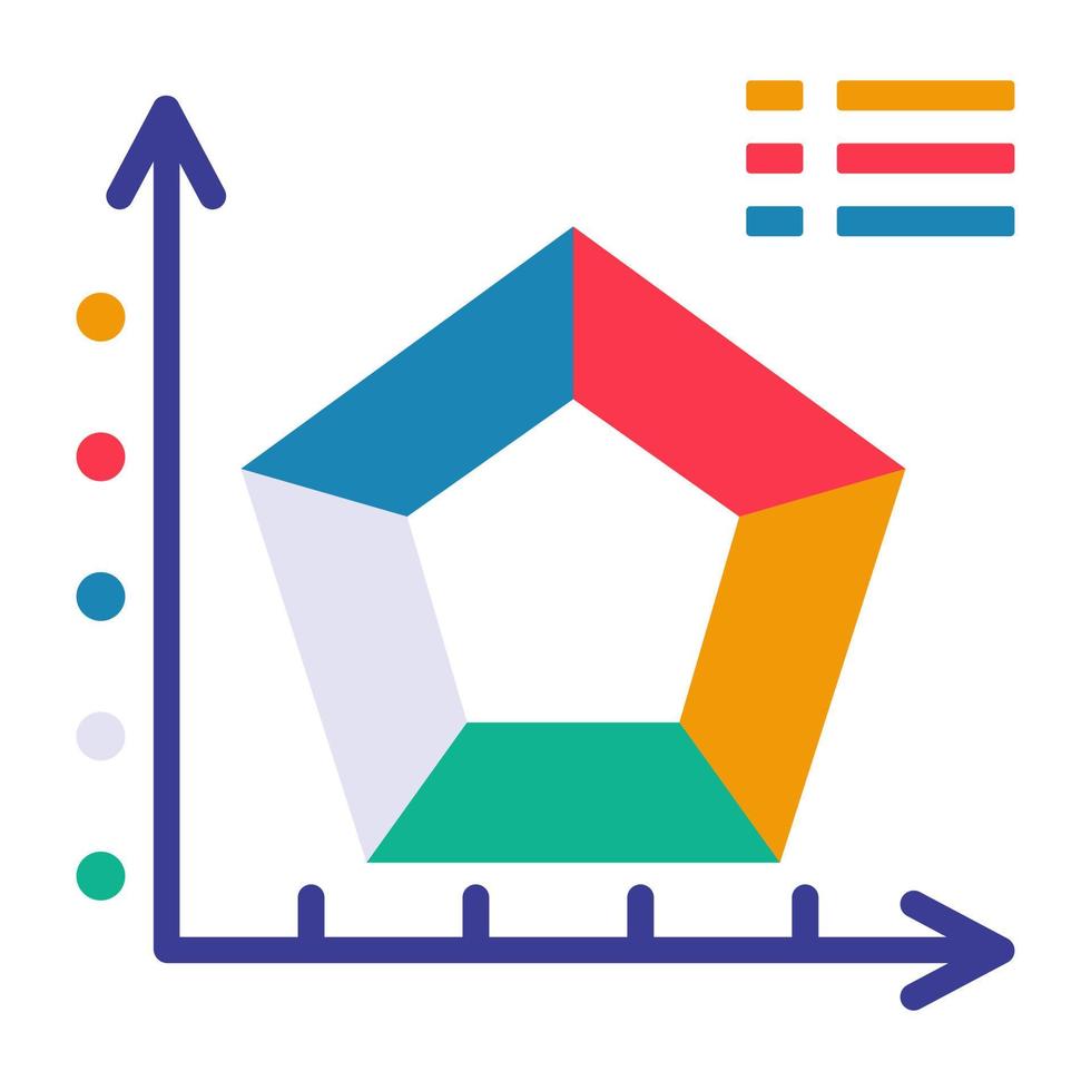 perfekt designikon för affärsdiagram vektor