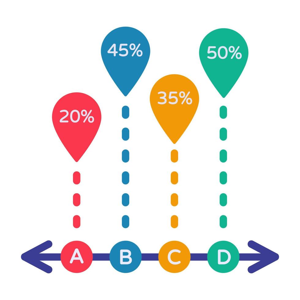 Premium-Download-Symbol des Balkendiagramms vektor