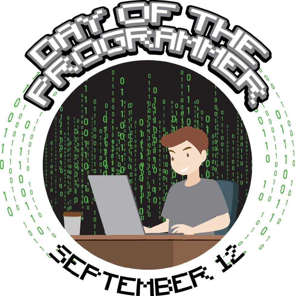 dagen för programmerarens affischer vektor