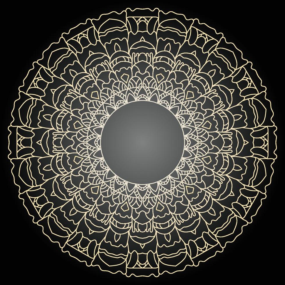 Luxus-Mandala-Hintergrund-Ornament-Dekoration vektor