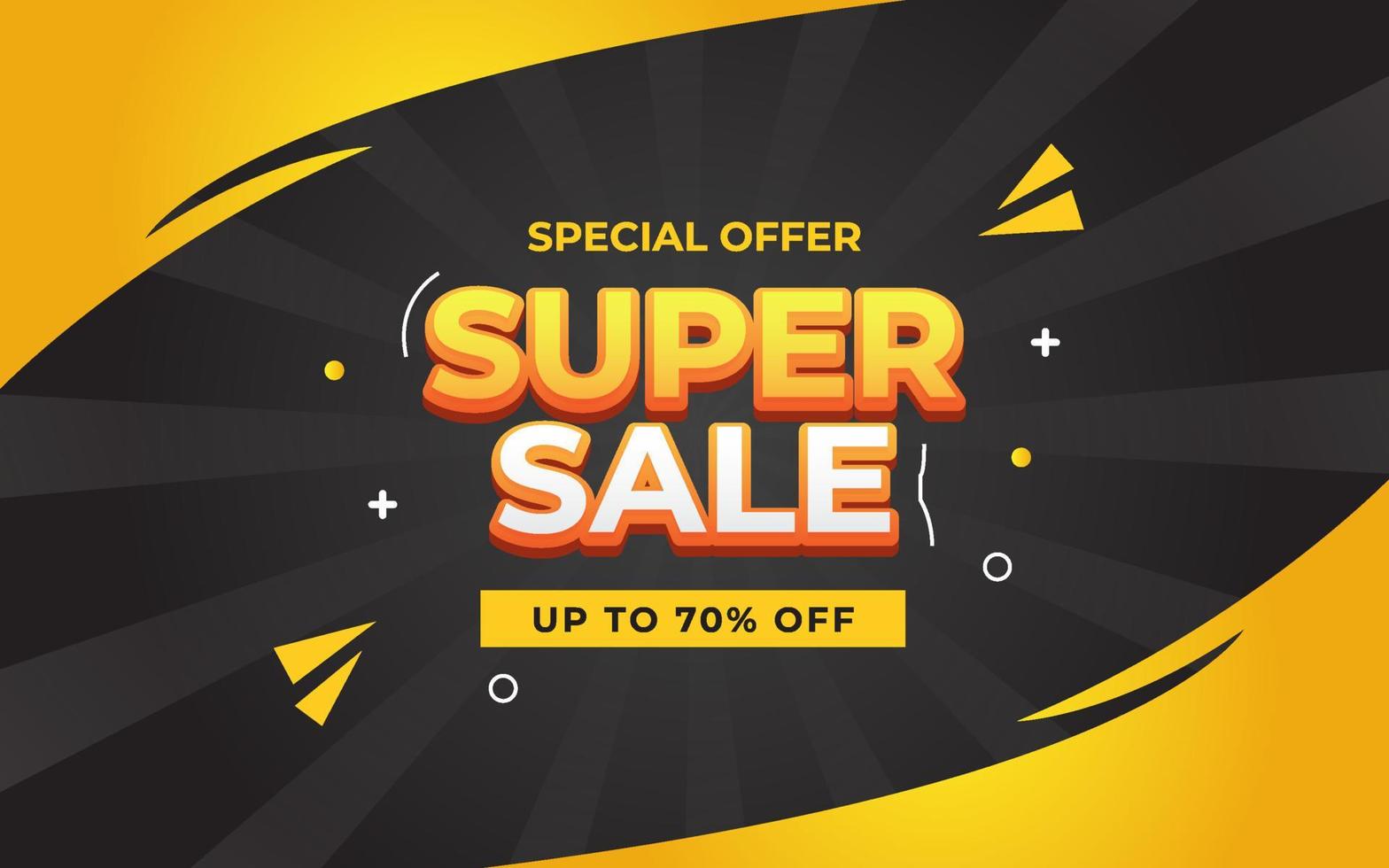 Super Sale Banner Vorlage vektor