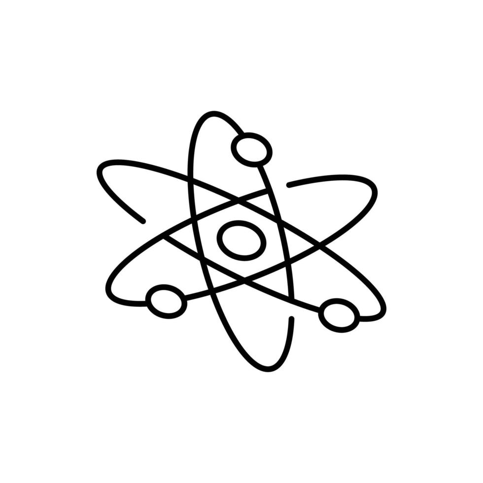Symbolvektor für Atomkraftpartikel vektor