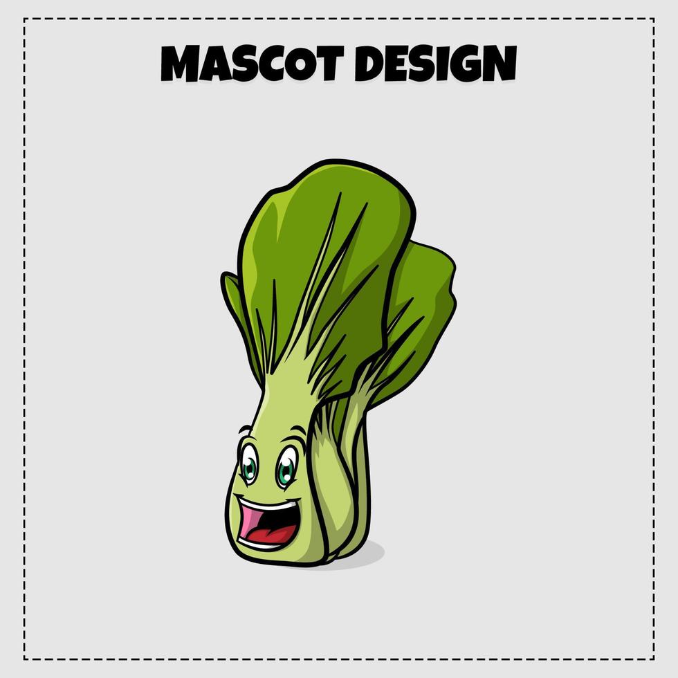 mr pakcoy maskot design illustration vektor