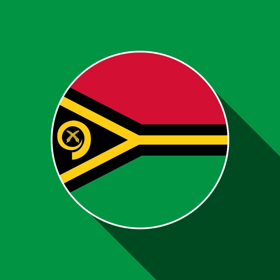 Land Vanuatu. Vanuatu-Flagge. Vektor-Illustration. vektor