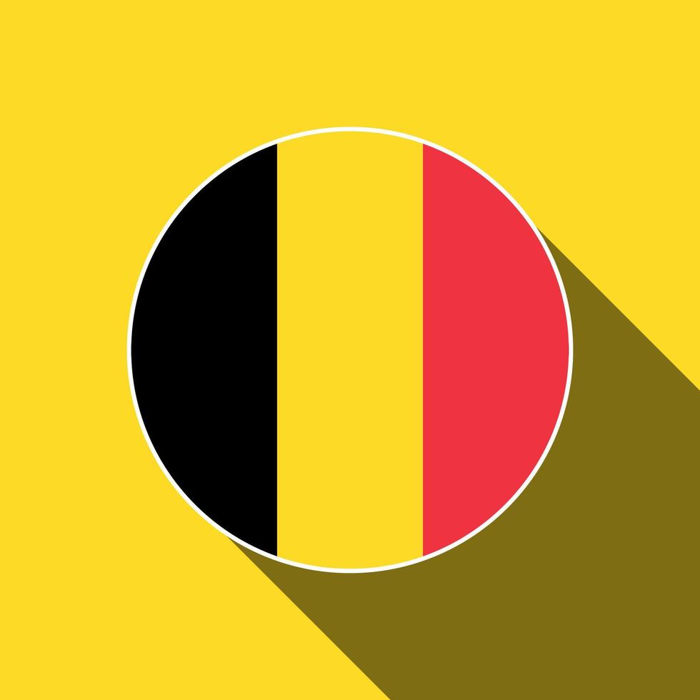 Land Belgien. belgische flagge. Vektor-Illustration. vektor