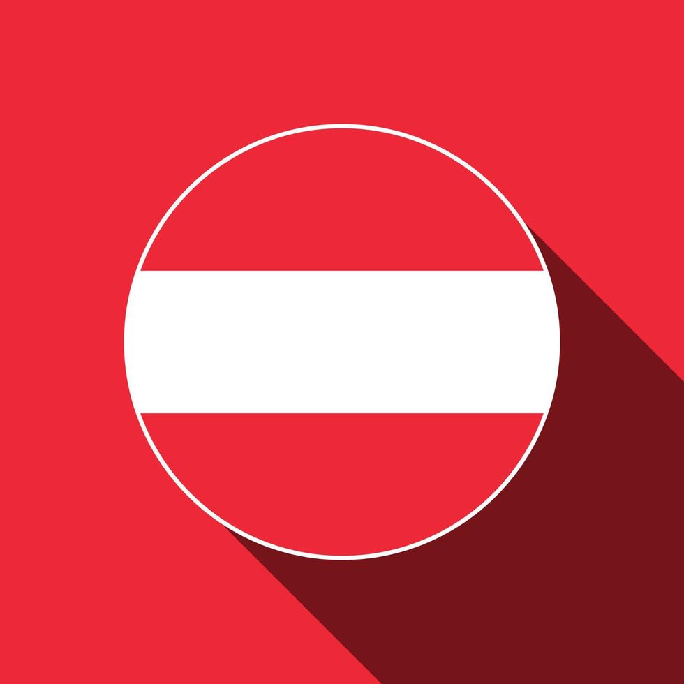 Land Österreich. Österreich-Flagge. Vektor-Illustration. vektor