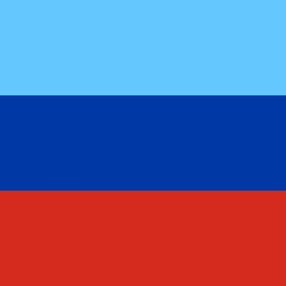 Flagge der Republik Luhansk, offizielle Farben. Vektor-Illustration. vektor