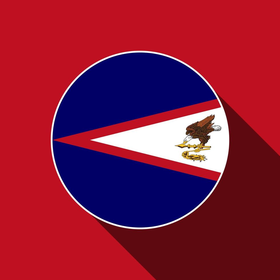 Land Amerikanisch-Samoa. amerikanische Samoa-Flagge. Vektor-Illustration. vektor